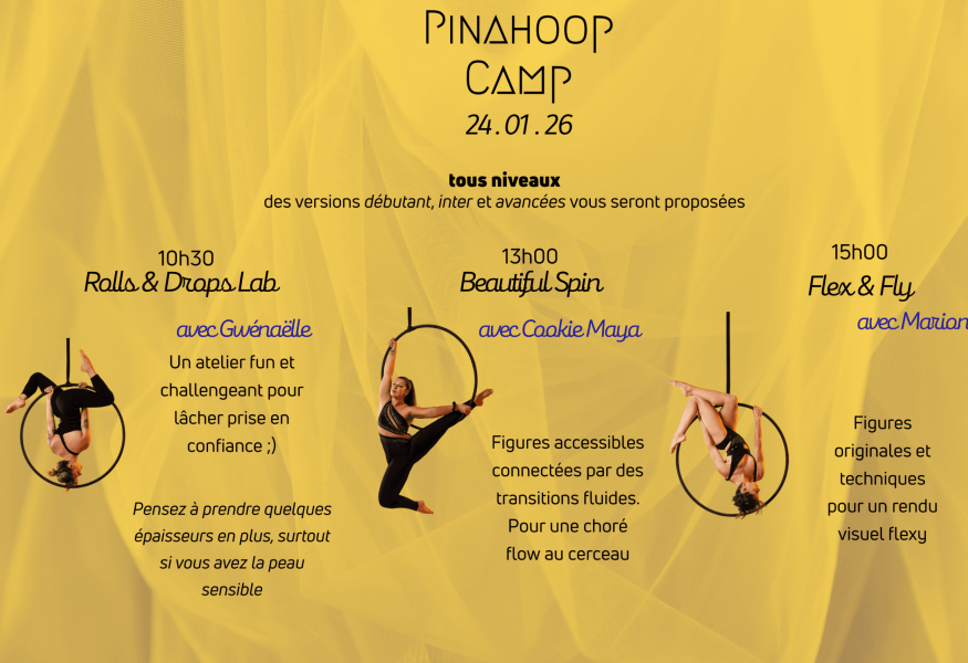 Pinahoop camp : trois stages de cerceau aérien
